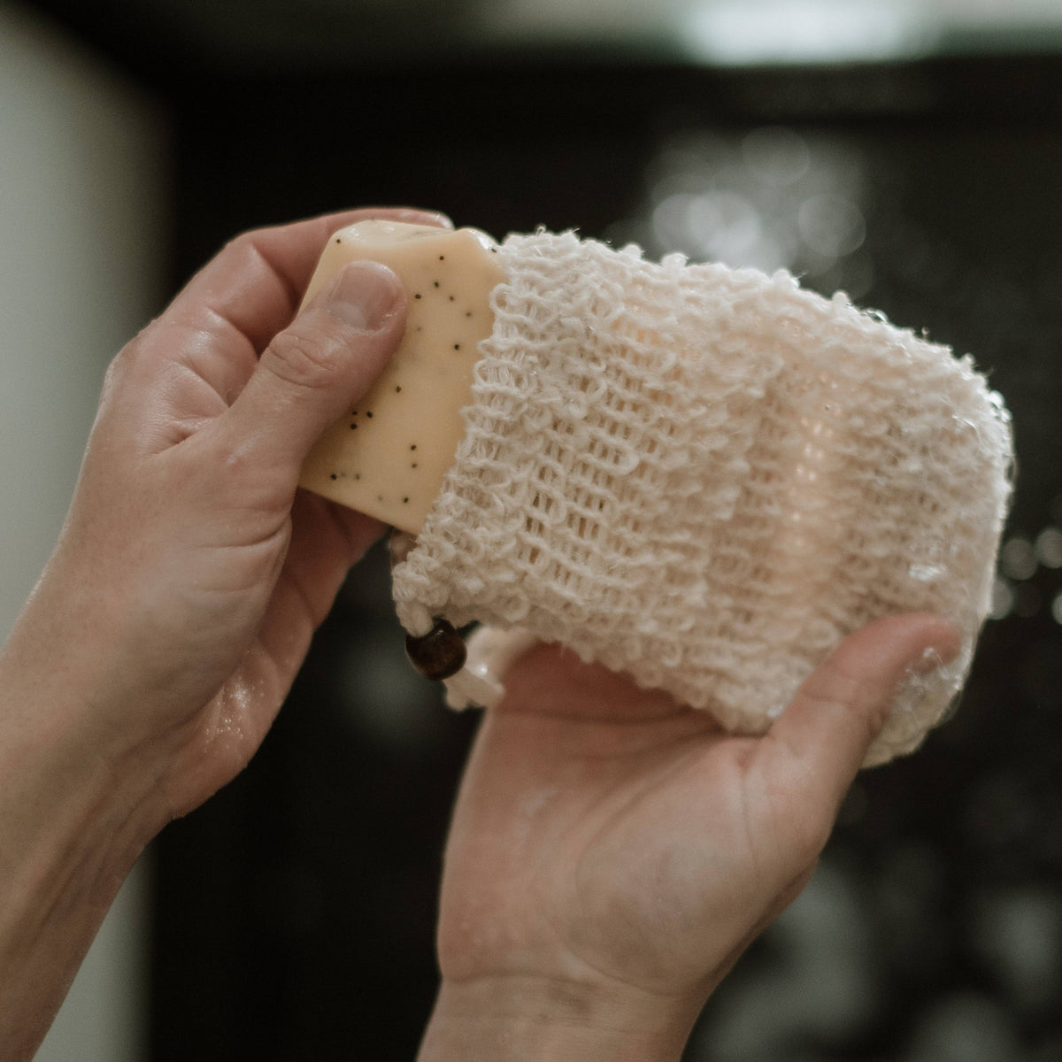 Sisal soap bag