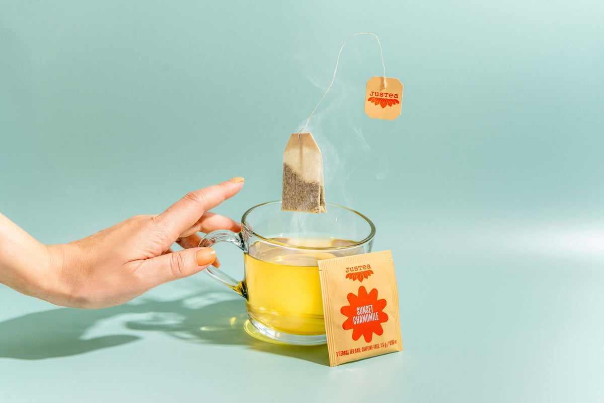 Sunset Chamomile Tea Bags - Organic, Fair-Trade, Herbal Tea