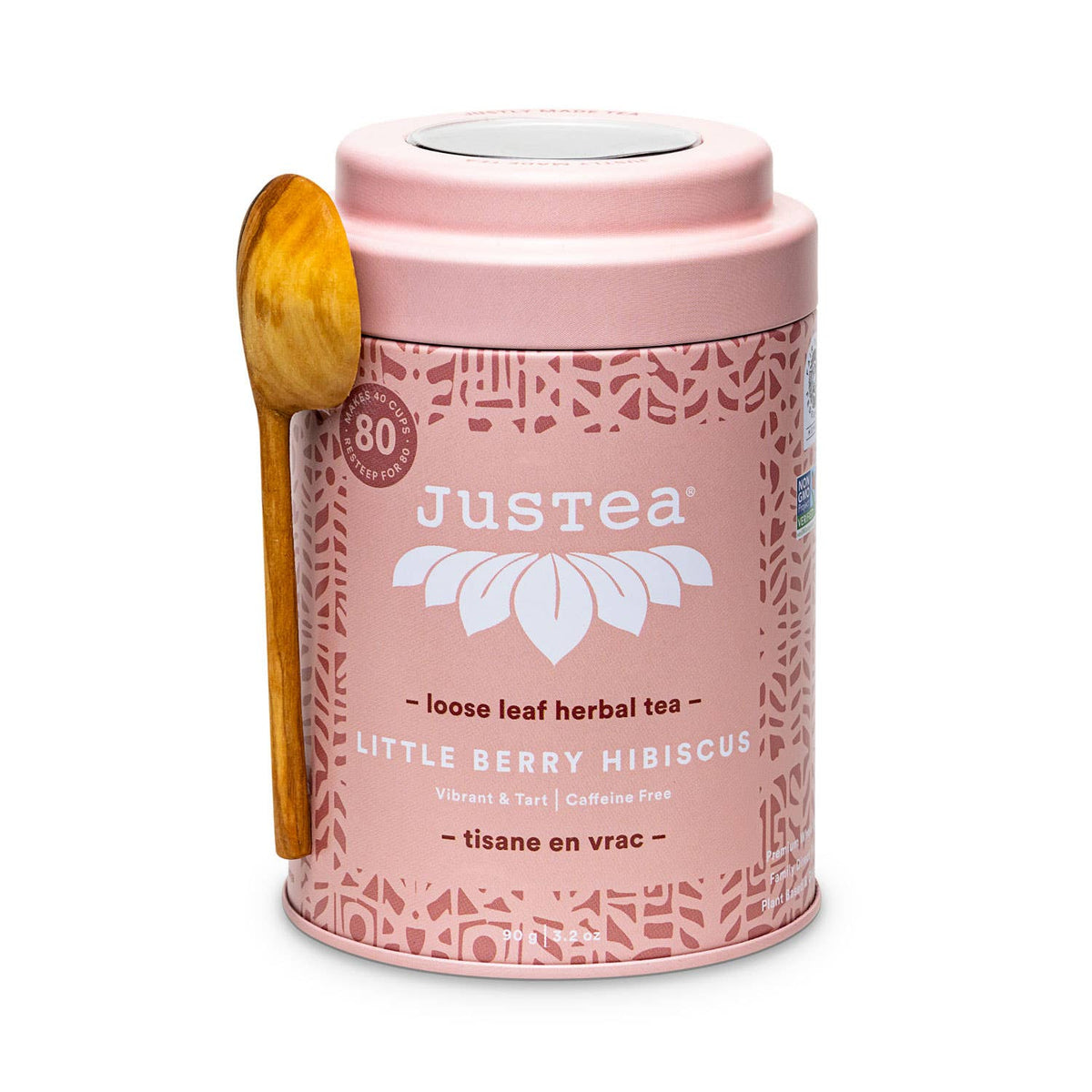 Berry Hibiscus Tin & Spoon - Organic Herbal Tea