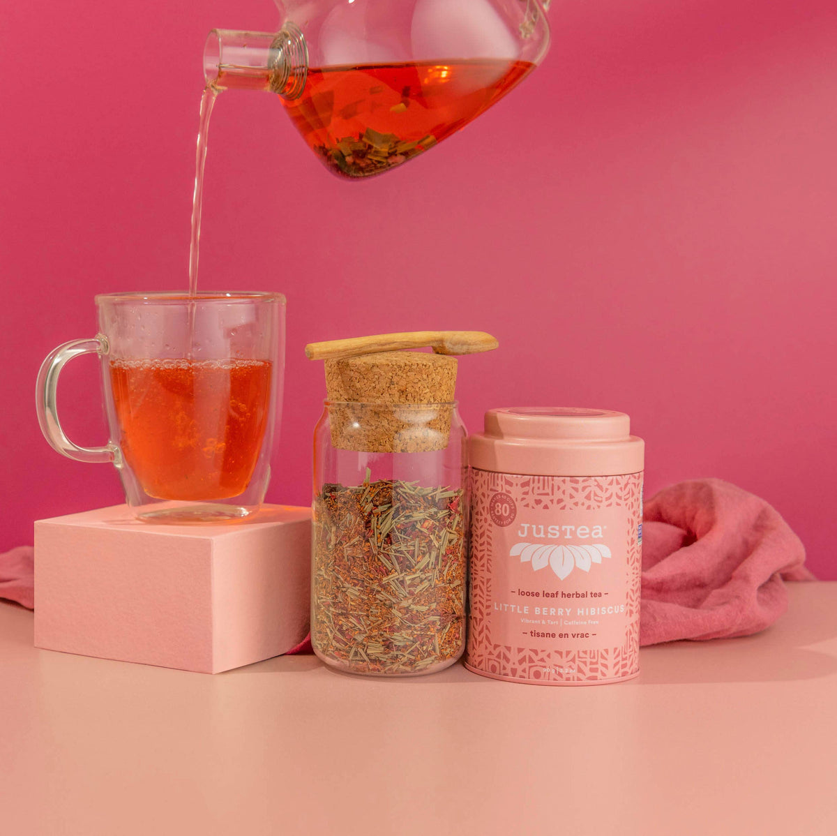 Berry Hibiscus Tin & Spoon - Organic Herbal Tea