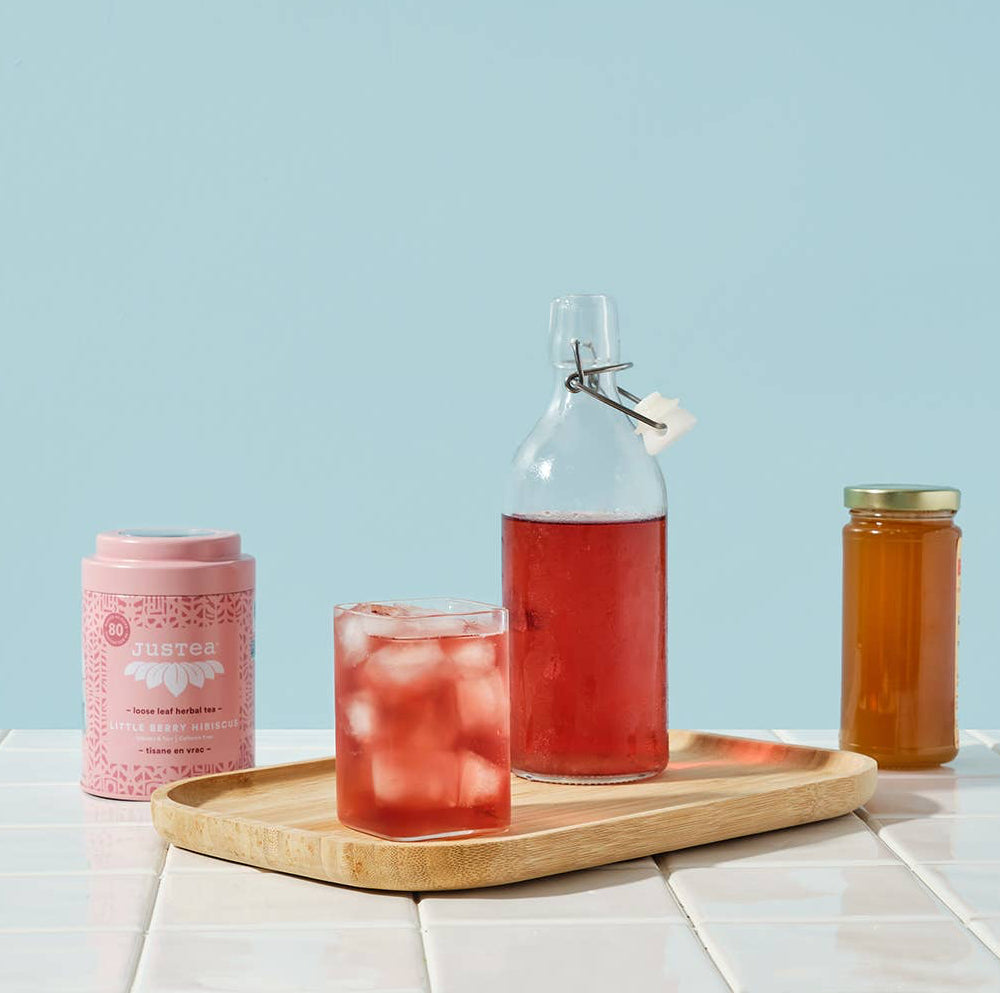 Berry Hibiscus Tin & Spoon - Organic Herbal Tea