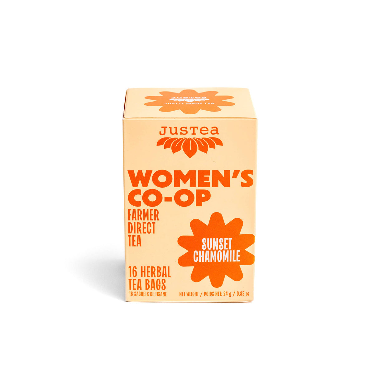 Sunset Chamomile Tea Bags - Organic, Fair-Trade, Herbal Tea