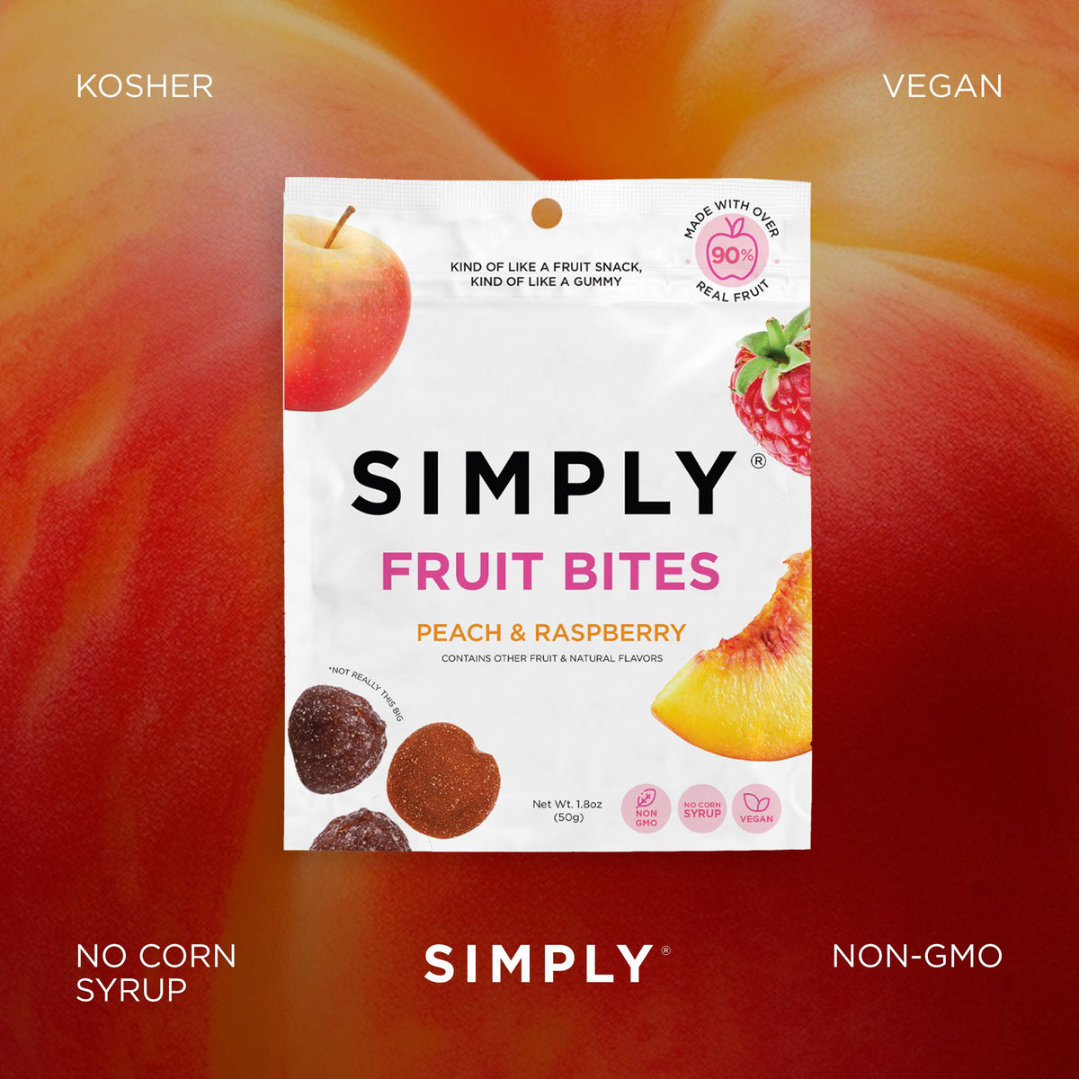 Fruit Bites - Peach Raspberry
