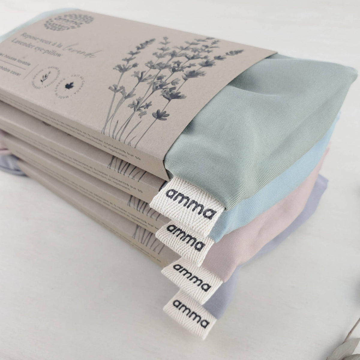 Weighted eye pillow with washable cover (silky)