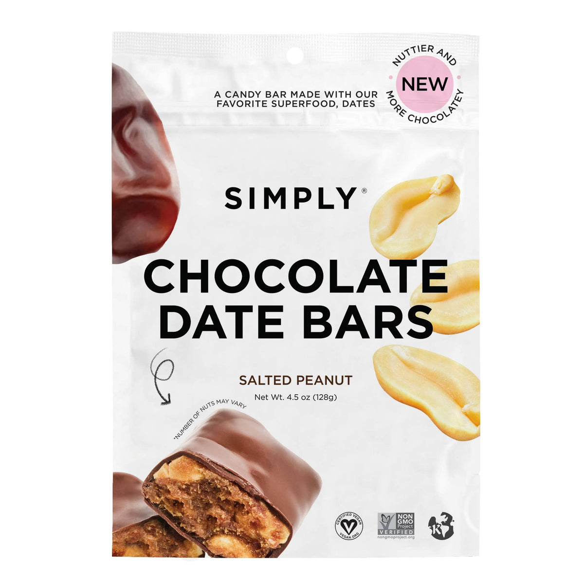 Chocolate Date Bars - Salted Peanut