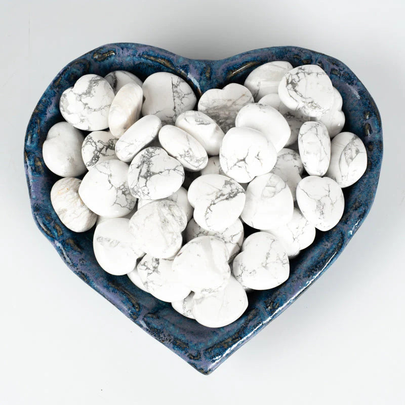 Pocket Hug - Rose Quartz or Howlite Stone